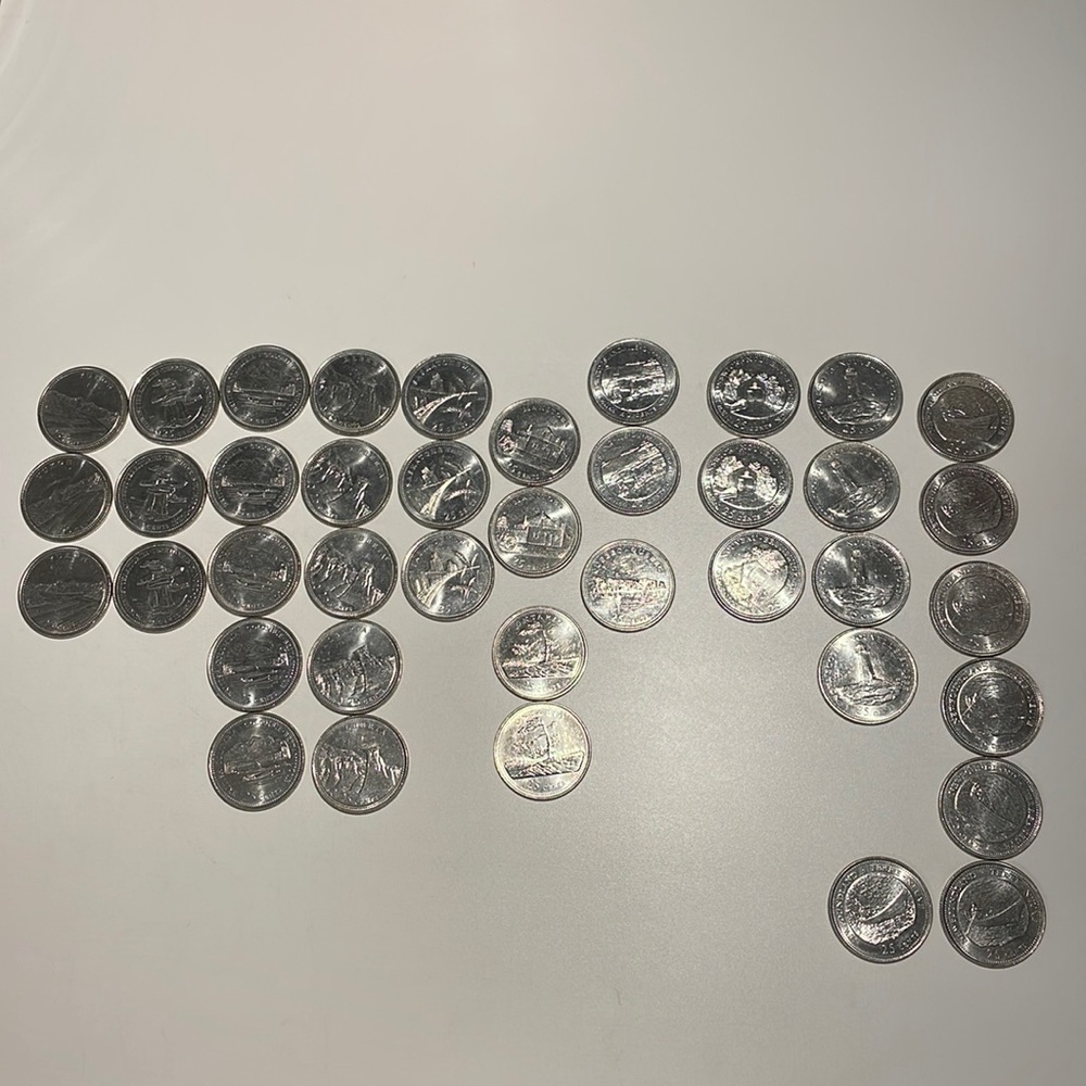 Canada 1992 Province Quarters (40) - Circulated